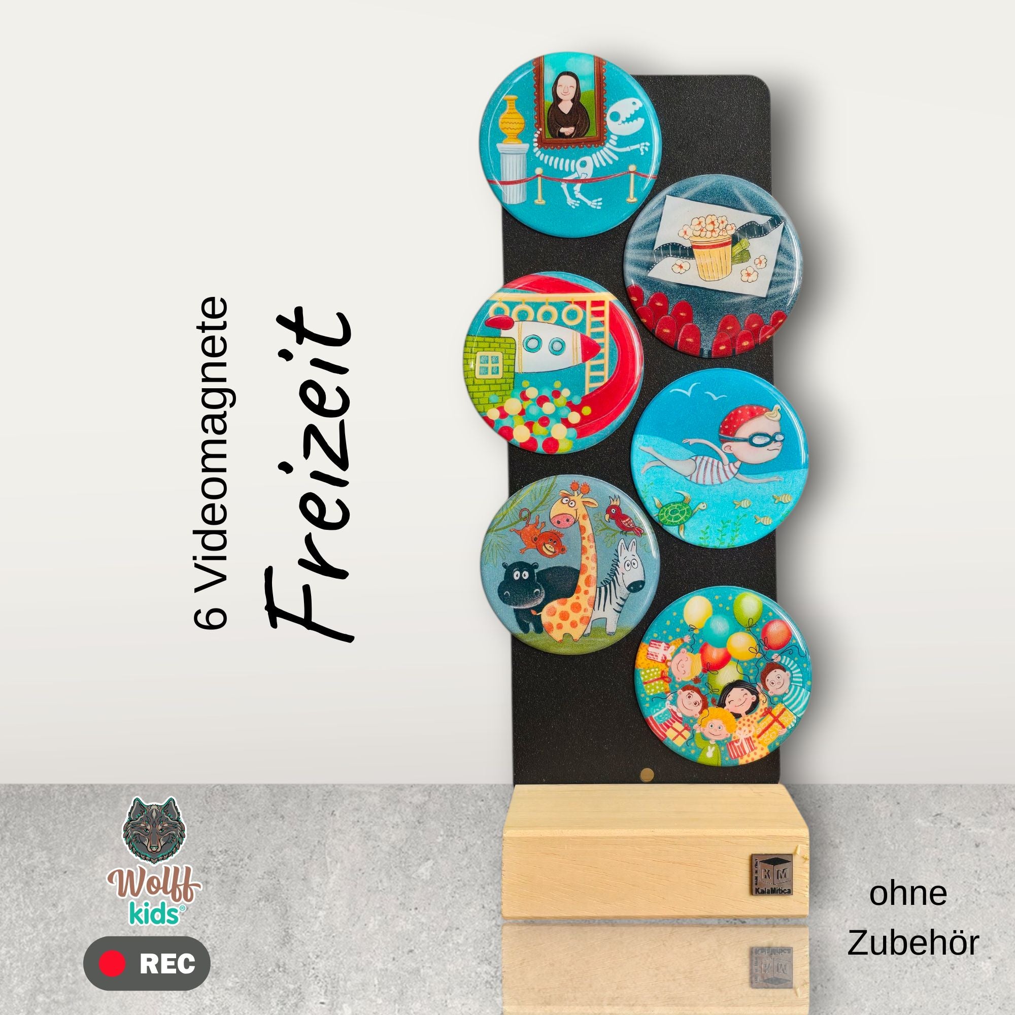 Freizeitaktivitäten-Set 5 Magnete + 1 🎁gratis